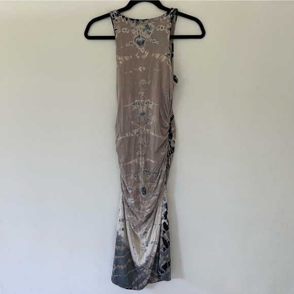 EUC🔹️River + Sky Go for Bold Dress Tie Dye Sleeveless Racerback Midi - Picture 3 of 5